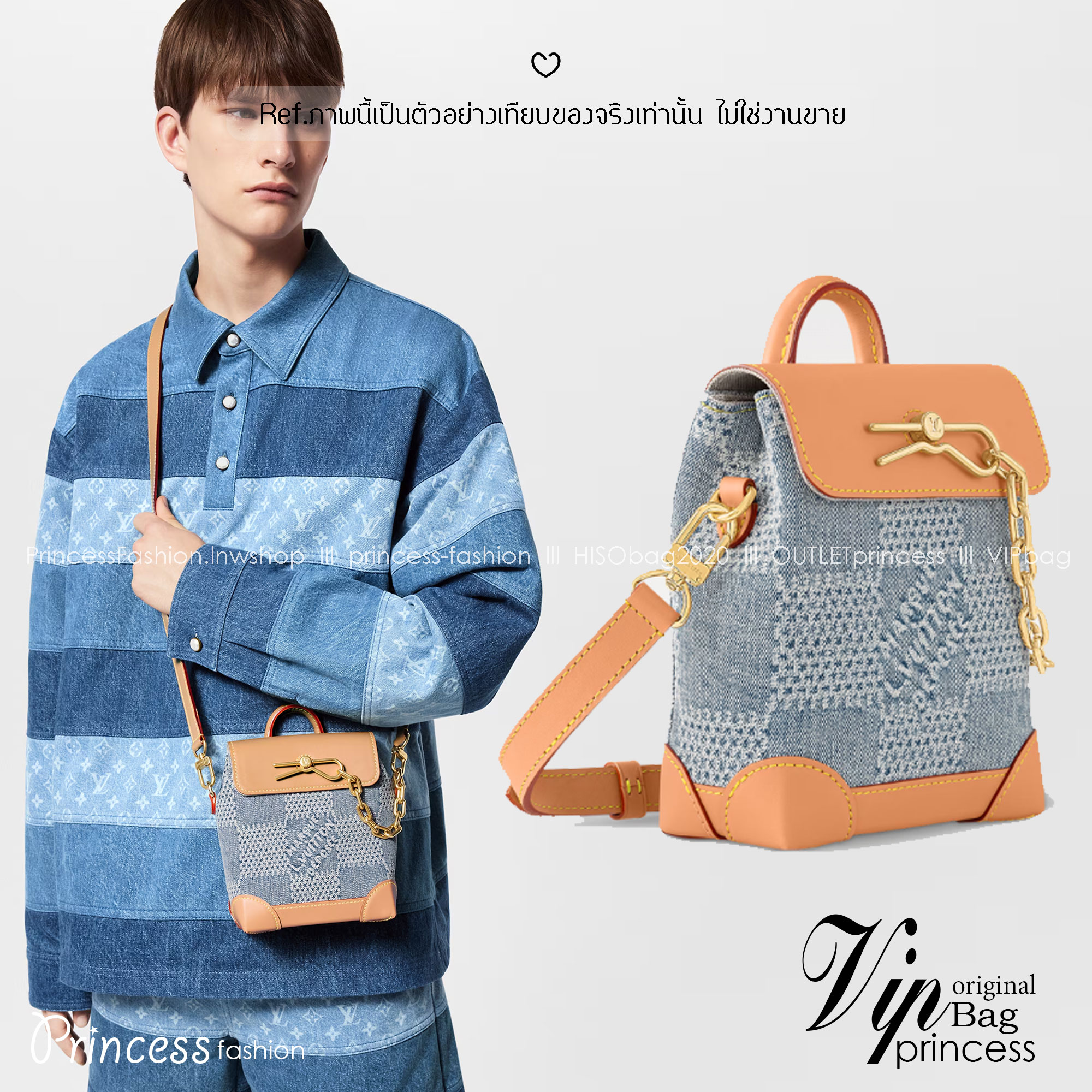 LV Nano Steamer Bag Monogram Craggy กระเป๋าสะพายดีไซส์วินเทจลายใหม่ สวยงามหรูหรา โดดเด่นสะดุดตาเป็นเอกลักษณ์ เกรดออริ