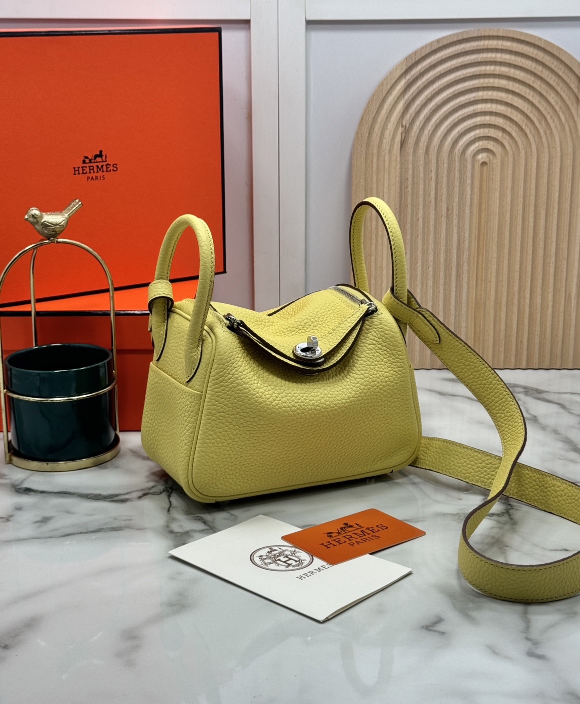 ORI หนังแท้ | HERMES lindy 19cm กระเป๋าสะพาย นิยามความหรูหราระดับมาสเตอร์พีช 🤍 สินค้าเกรดออริจินอล หนังแท้