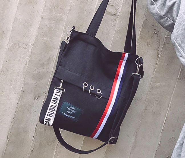 กระเป๋าถือ กระเป๋าสะพาย ผู้หญิง กระเป๋าผ้าแคนวาส สีสันสดใส ดีไซน์ แบบวัยรุ่น กระเป๋าใส่ของ ใส่หนังสือ 272214