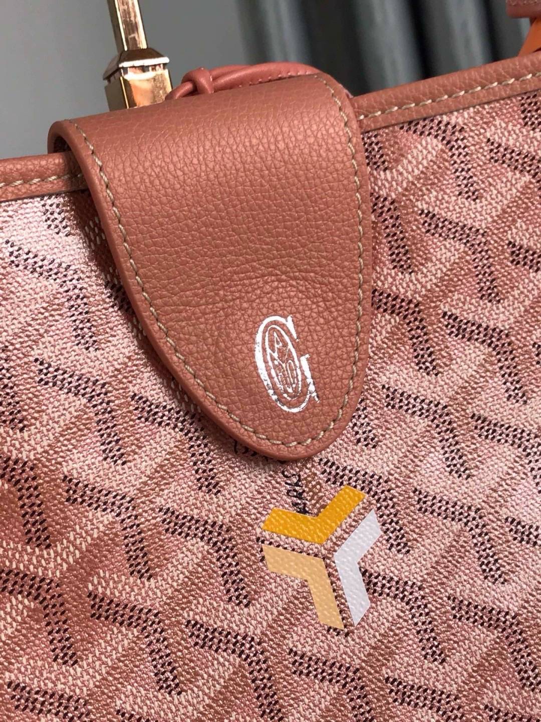 เกรดเทพ Top ORI | New Goyard GM tote bag Goyardine Pearly Pink (Ori)เทพ กระเป๋าทรงโท้ทใบใหญ่ หนังแท้แคนวาสแท้ สีพิเศษมุกสะท้อนแสงเงาสวยหรู