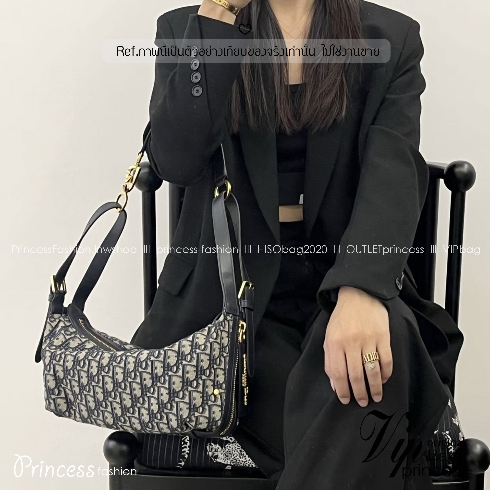 Dior Medium D-Journey Bag 35cm กระเป๋าสะพายนิยามใหม่ดีไซน์ทันสมัย โดดเด่นด้วยรูปทรงโฮโบที่มาพร้อมกับดีไซน์ที่นุ่มนวลและทันสมัย ดีเทลดูดีมีกิมมิคในตัว ภายในโล่งกว้าง