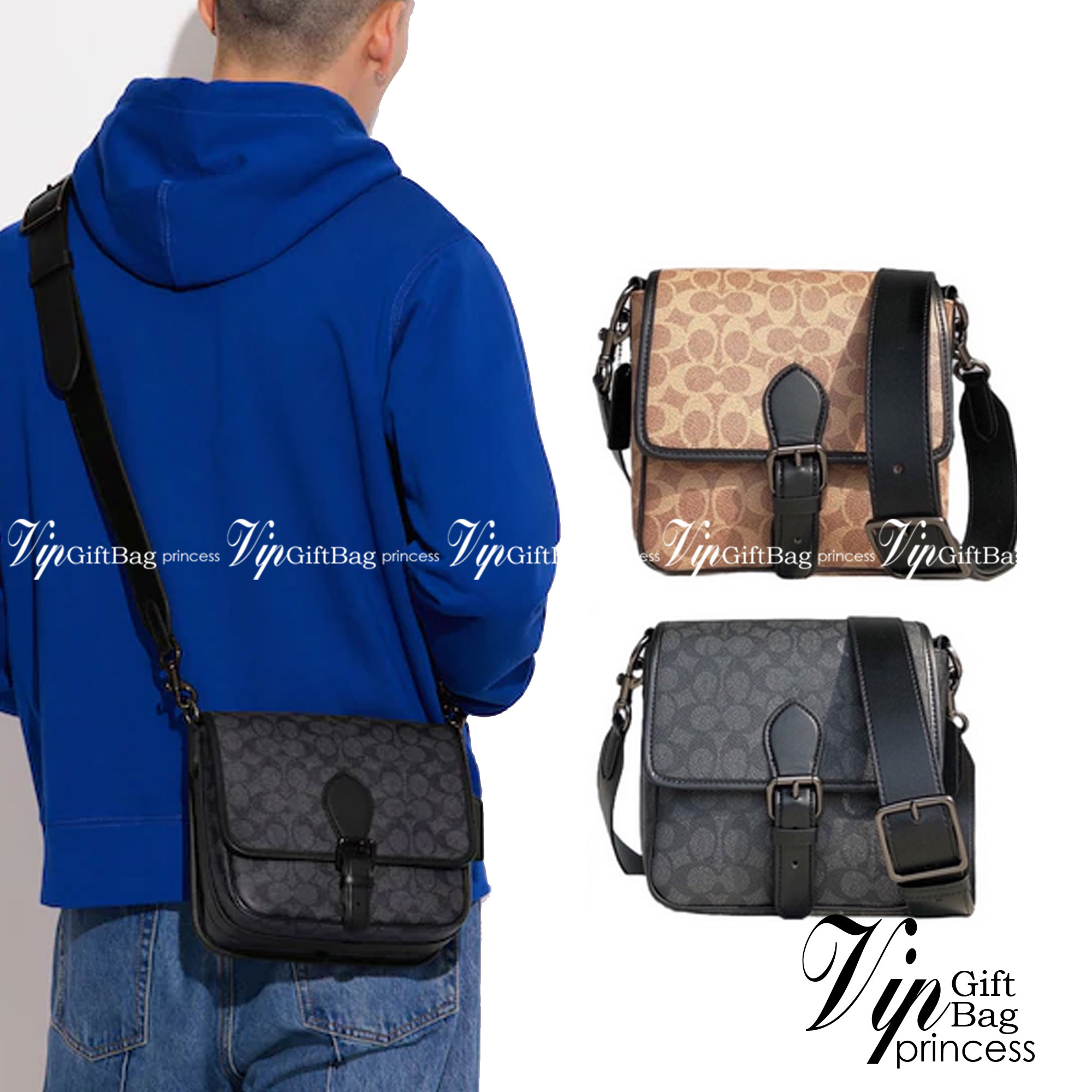 Coach Frankie Crossbody In Signature Canvas Leather Bag Sling CD877 กระเป๋าสไตล์แฮนด์ฟรีที่จัดระเบียบอย่างดีสำหรับการเดินทางหรือที่ทำงาน Frankie Crossbody ขนาดกะทัดรัดถือทุกสิ่งที่จำเป็นด้วยพื้นที่สำหรับโทรศัพท์ กระเป๋าสตางค์ กุญแจและอีกมากมาย ผลิตจากผ้าแ