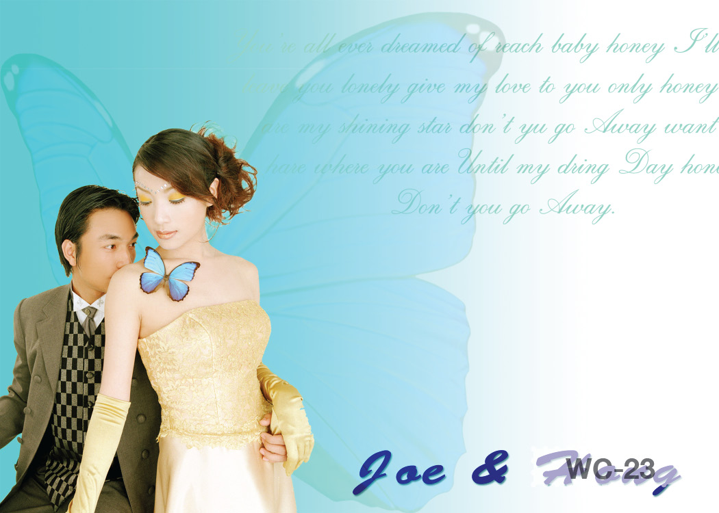 การ์ดแต่งงานแบบใส่ภาพตนเองได้ ขนาด 4x6 in