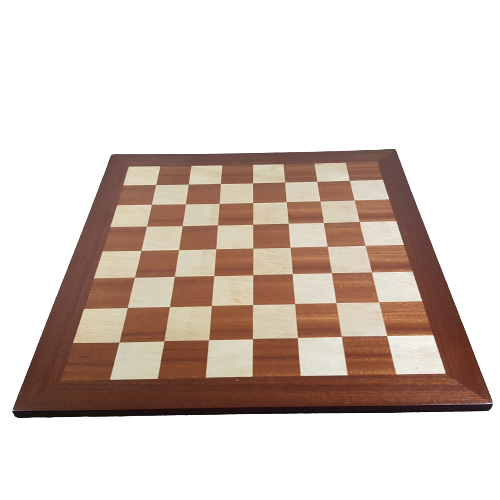 ชุุดหมากรุกสากลกระดานไม้ช่องขนาด 5.5x5.5 cm.พร้อมตัวหมากวัสดุเรซิ่นมีที่ถ่วงน้ำหนัก