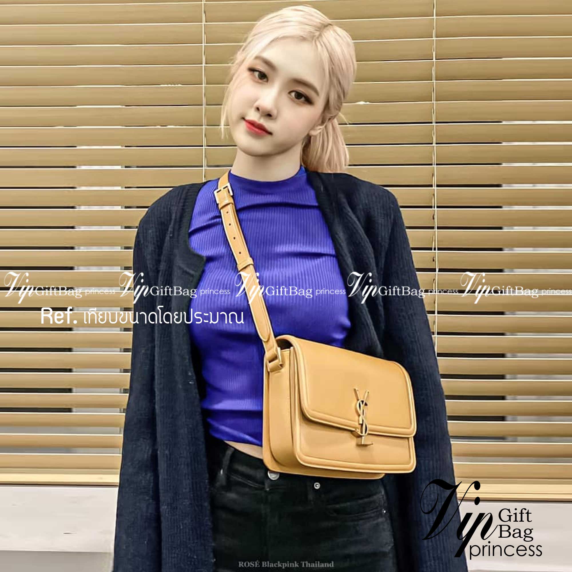 YSL Solferino Leather Shoulder Bag 9" คอลเล็คชั่นน้องโรเซ่ ROSE BP ที่สุดแห่งความคลาสสิก หนังสวยมาก กระเป๋าสะพายรุ่นที่สาวๆ ทุกคนควรมีติดตู้