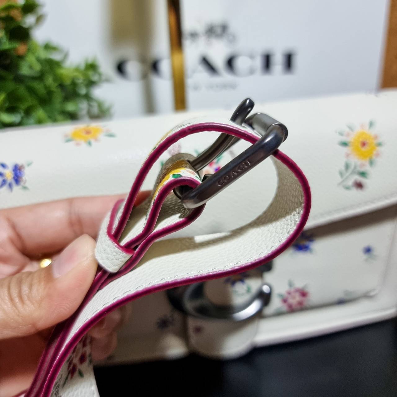 COACH TABBY SHOULDER BAG 26 WITH WILDFLOWER PRINT 630 WITH FLORAL EMBROIDERY 627