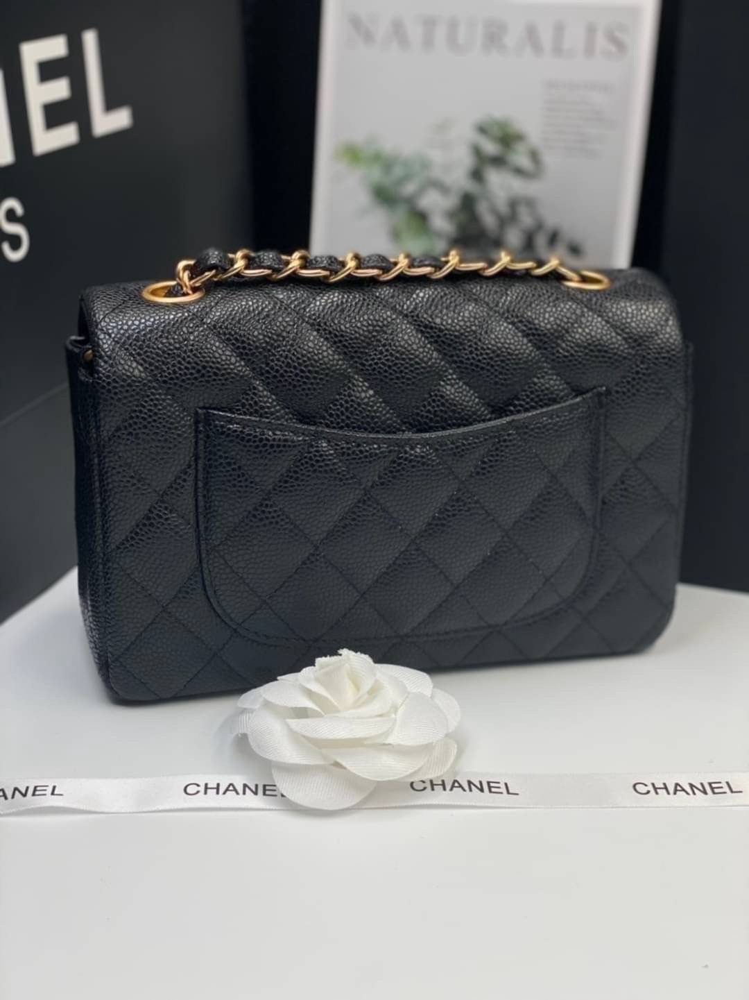 ORI หนังแท้ | Chanel Classic Flap Bag กระเป๋าสะพายรุ่นคลาสสิก สวยหรูอะไหล่สีทองสวยงาม 🤍 เกรดออริจินอล