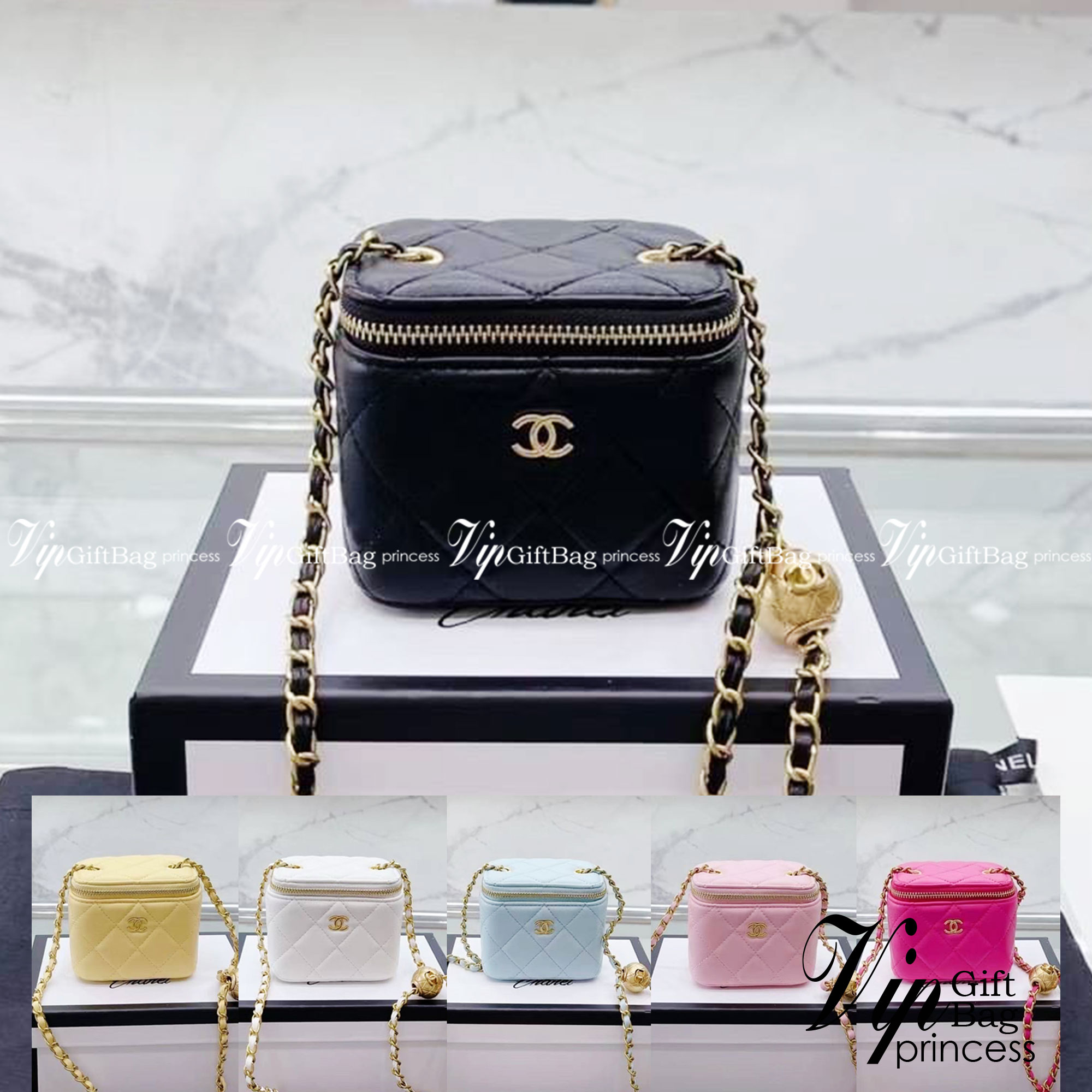 Chanel Pearl Crush Mini Vanity / Chanel Vanity crossbody bag กระเป๋าทรงกล่องใบเล็กน่ารัก งานหนังสวย ตอบโจทย์และครองใจสาวๆ ได้อย่างแท้จริง