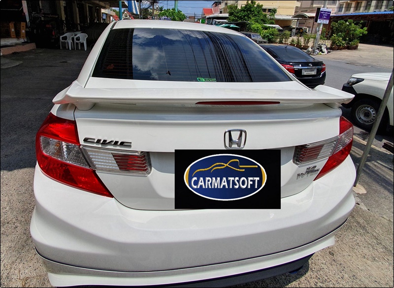 พรมกระดุมเม็ดเล็กรีดขอบCIVIC FB ปี2012-15 สีดำ เข้ารูป