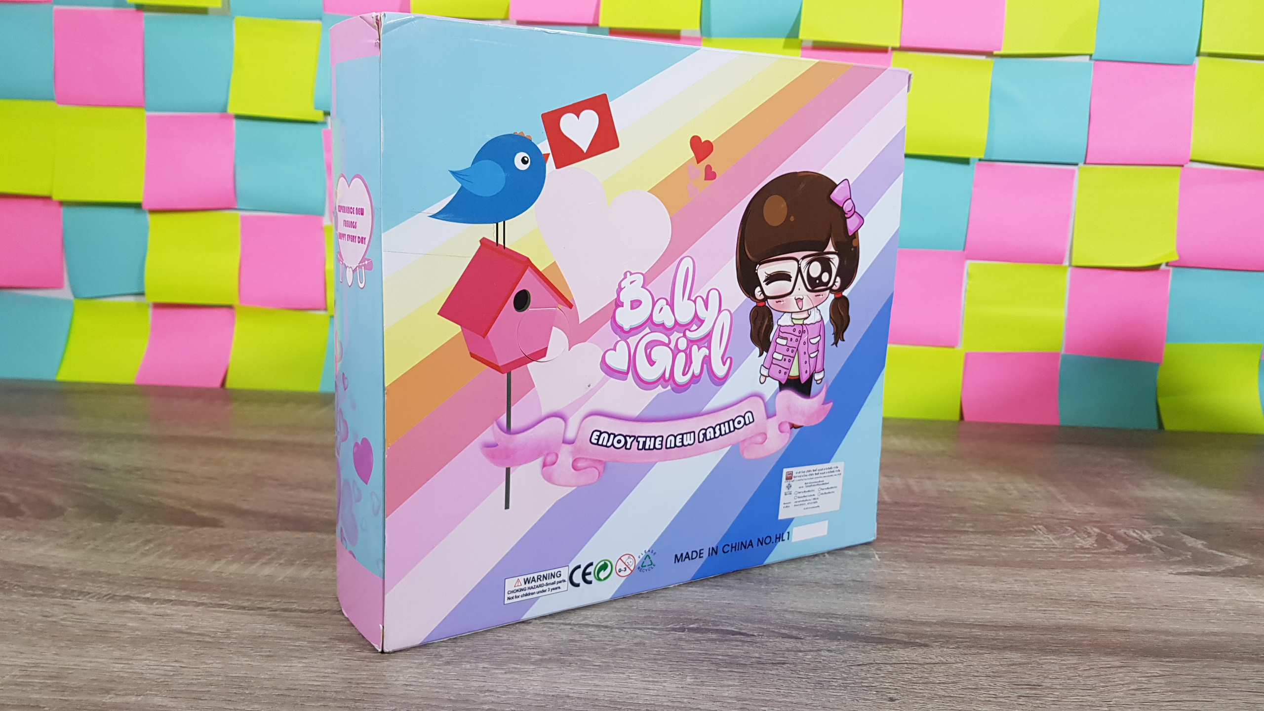 ตุ๊กตาเด็กผู้หญิง+กระเป๋าแต่งหน้า (No.HL-1)