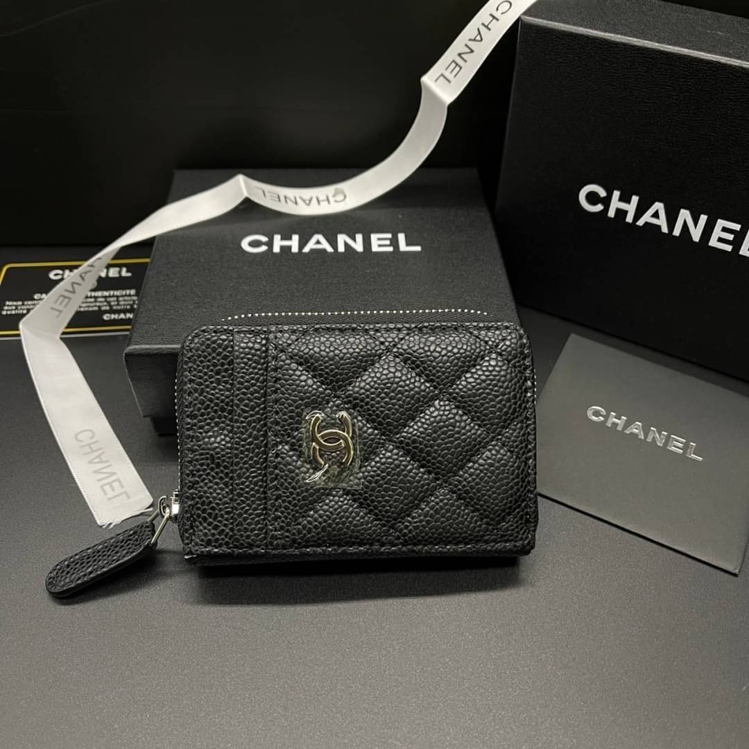 Chanel Wallet / Chanel Card Holder Zippy / Chanel Coin Zippy กระเป๋าสตางค์ชาแนลใบสั้น กระเป๋าใส่บัตร ใส่เหรียญ ภายในตามรูป เกรดออริจินอล ภาพถ่ายจากงานขายจริง ใช้งานต่างประเทศได้