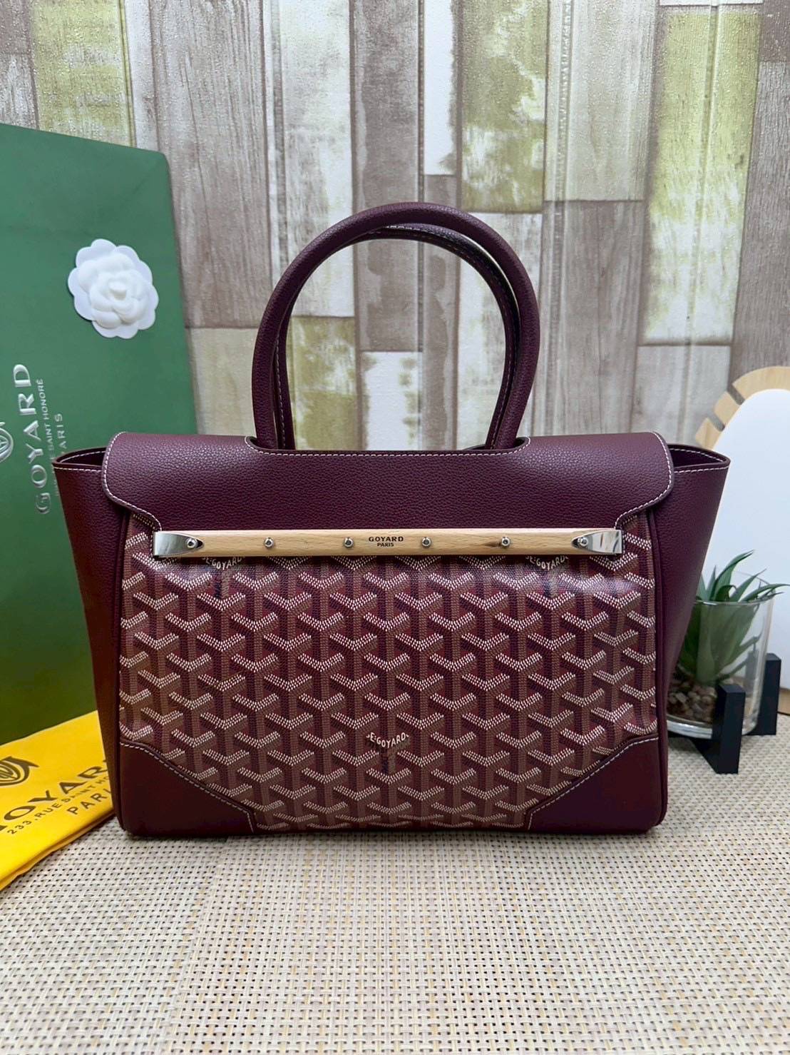 5 สี ORI หนังแท้ | Goyard Saigon Tote Bag กระเป๋าสะพายทรงโท้ท พร้อมหูจับใช้งานง่าย ภายในโล่งกว้าง หรูหราลงตัว
