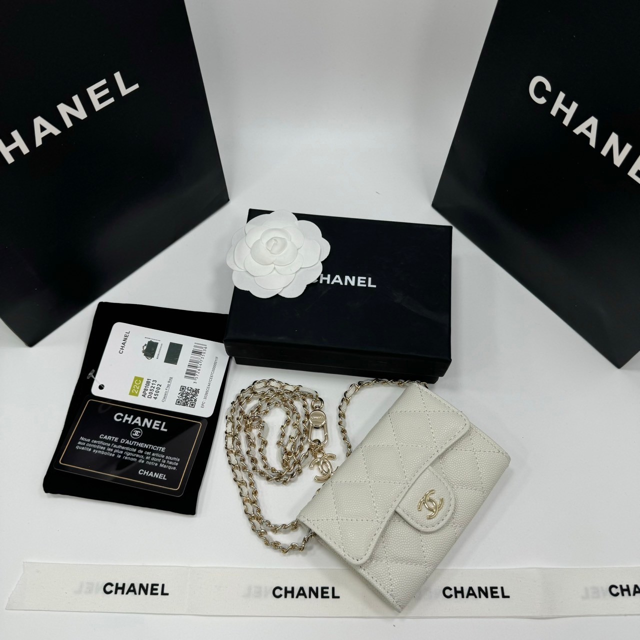 CHANEL mini wallet on chain crossbody กระเป๋าสตางค์พร้อมสายสะพายไซส์มินิ เกรดออริ 1:1 ใช้งานต่างประเทศได้ ภาพถ่ายจากงานขายจริง