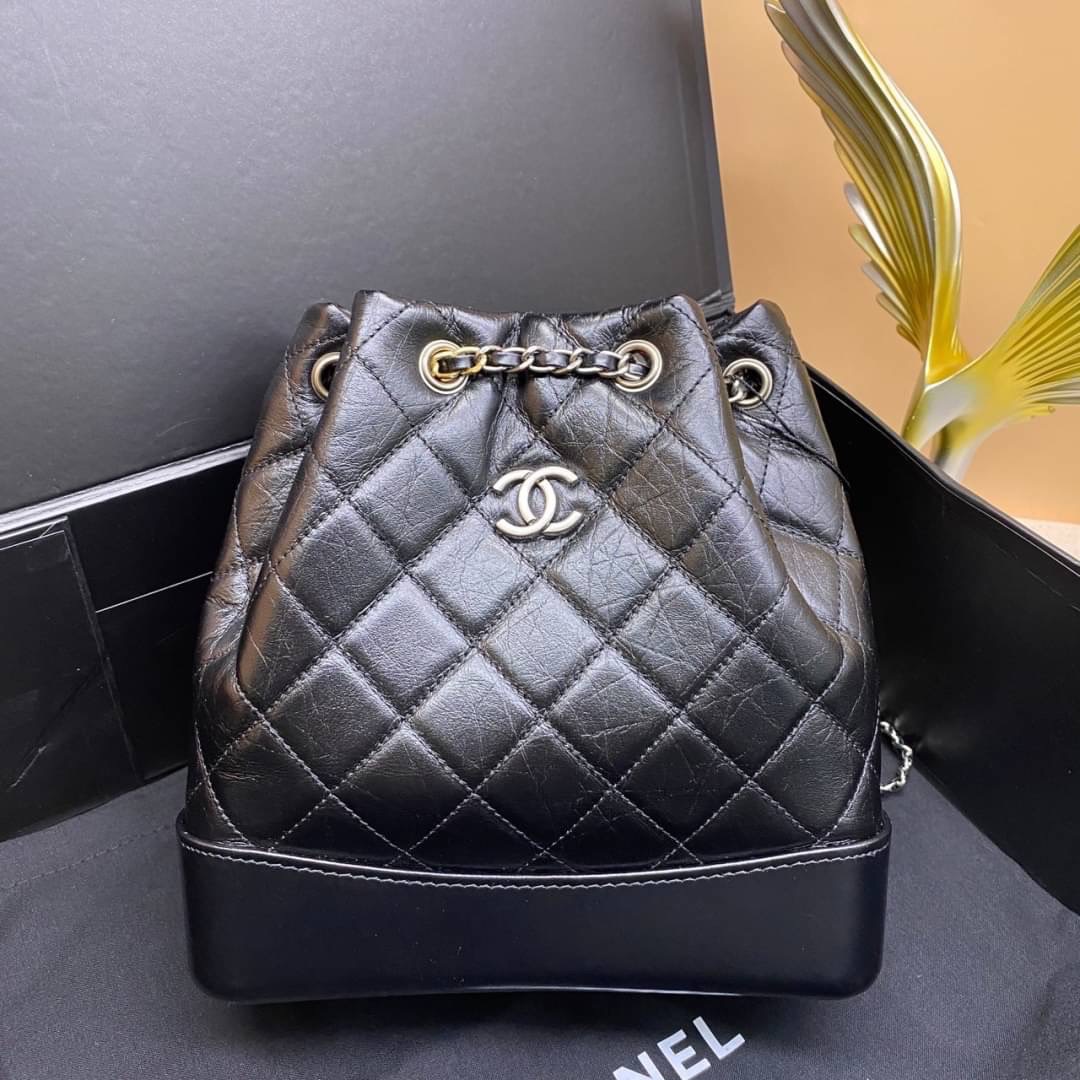 Chanel gabrielle backpack เกรดออริ 1:1 ใช้งาน ตปท ได้ กระเป๋าเป้ ดีไซน์หรูคลาสสิค สายสะพายในตัวรูดปากกระเป๋าเก็บทรงได้