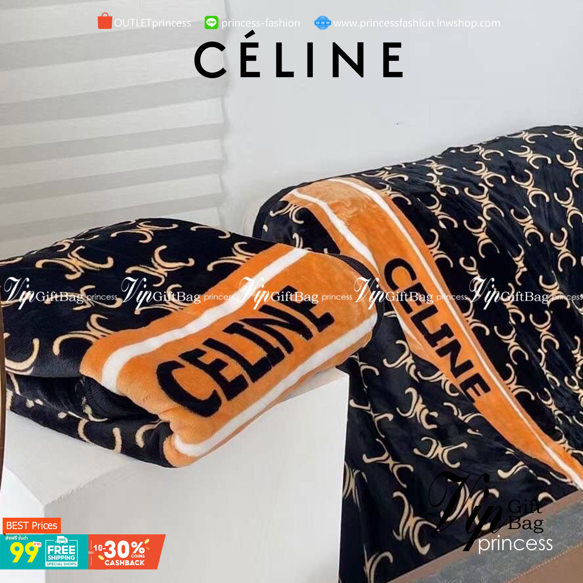 VIP GIFT 】Best Gift! Celine Blanket พร้อมส่งไอเท็มแนะนำ ผ้าห่มนุ่มนิ่ม ขนปุยๆๆ สบายผิวมาก เนื้อผ้านิ่มฟูนุ่มใช้ได้ทุกโอกาส ขนาดกำลังดี พกพาสะดวก สามารถพกไว้ใช้ในรถ ใช้ในออฟฟิศได้ จะซื้อใช้เองหรือมอบเป็นของขวัญก็ดูดีพร้อมส่งที่ไทย ราคาสุดคุ้มไม่ต้องรอพรีฯ 