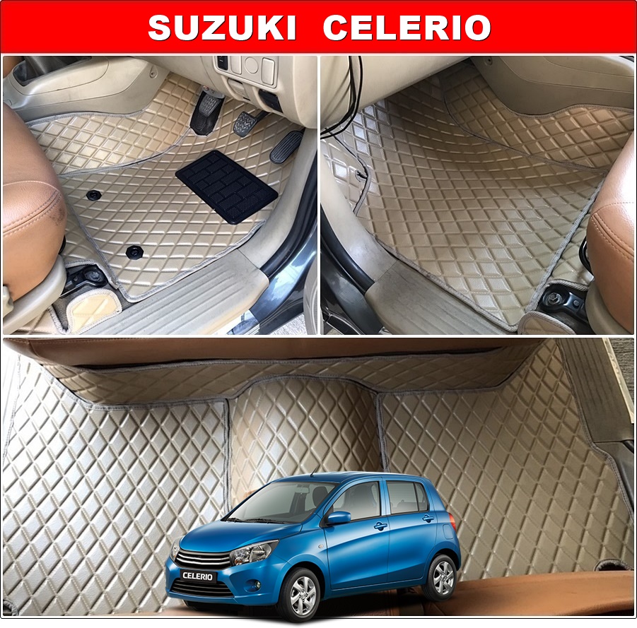 พรมปูพื้นรถยนต์ SUZUKI CELERIO ลายไดมอนด์ ยางปูพื้นรถยนต์EVA เต็มคัน