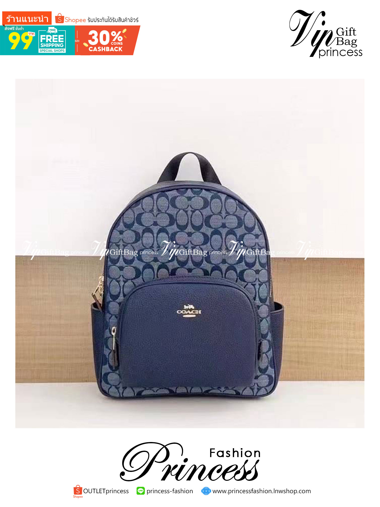 COACH COURT BACKPACK IN SIGNATURE 🌈 สวยกันก่อนใคร วางน้องไม่ลงเลยจริงๆค่าา 😍 พร้อมส่ง! อีกหนึ่งกับกระเป๋าสะพายหลังแบบมีหูหิ้วในตัว ใส่สัมภาระได้เยอะ ครบครันค่ะ ใบจริง น่าใช้มากๆ พกพาสะดวกได้ทุกๆวัน แถมใส่ของได้จุ ไปไหนไปกันกับใบนี้ได้เลยค่
