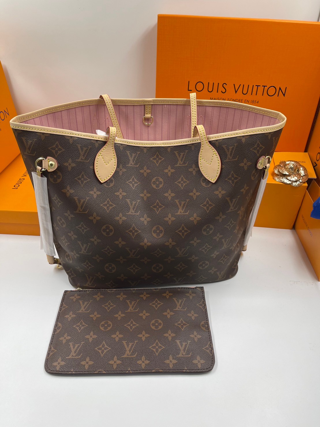 LV Neverfull GM Monogram 36cm / LV Shopping Bag พร้อมส่ง 4 สี **สินค้าเกรดออริจินอล 1:1 สลับแท้ ใช้งานต่างประเทศได้