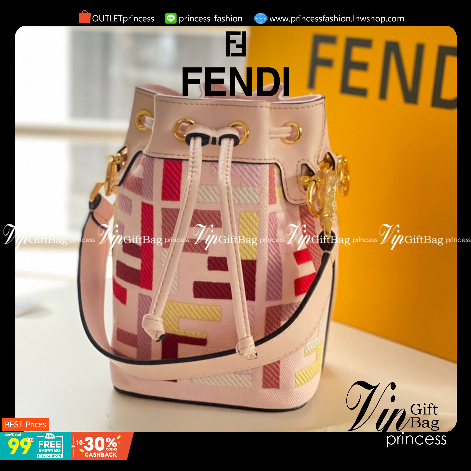 VIP GIFT 】FENDI Bucket in Pastel Bag สีหวานน่ารัก โดดเด่นด้วยสีสันสะดุดตา ดูแพงมากกกกก จัดหนักกันไปเลย กับรุ่นที่สาวๆรอคอย พร้อมเสิร์ฟความสวยให้ถึงบ้านแล้วน้า กระเป๋าบัคเก็ตทรงยอดนิยม ดีไซน์ใหม่ล่าสุด ยูนีคไม่เหมือนใคร งานฝีมือมากๆ ภายในเป็นช่องโล่งกว้าง 