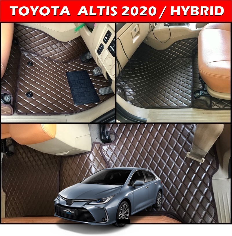 พรมปูพื้นรถยนต์ TOYOTA ALTIS 2020 / HYBRID ลายDIAMOND ยางปูพื้นรถยนต์EVA เต็มคัน