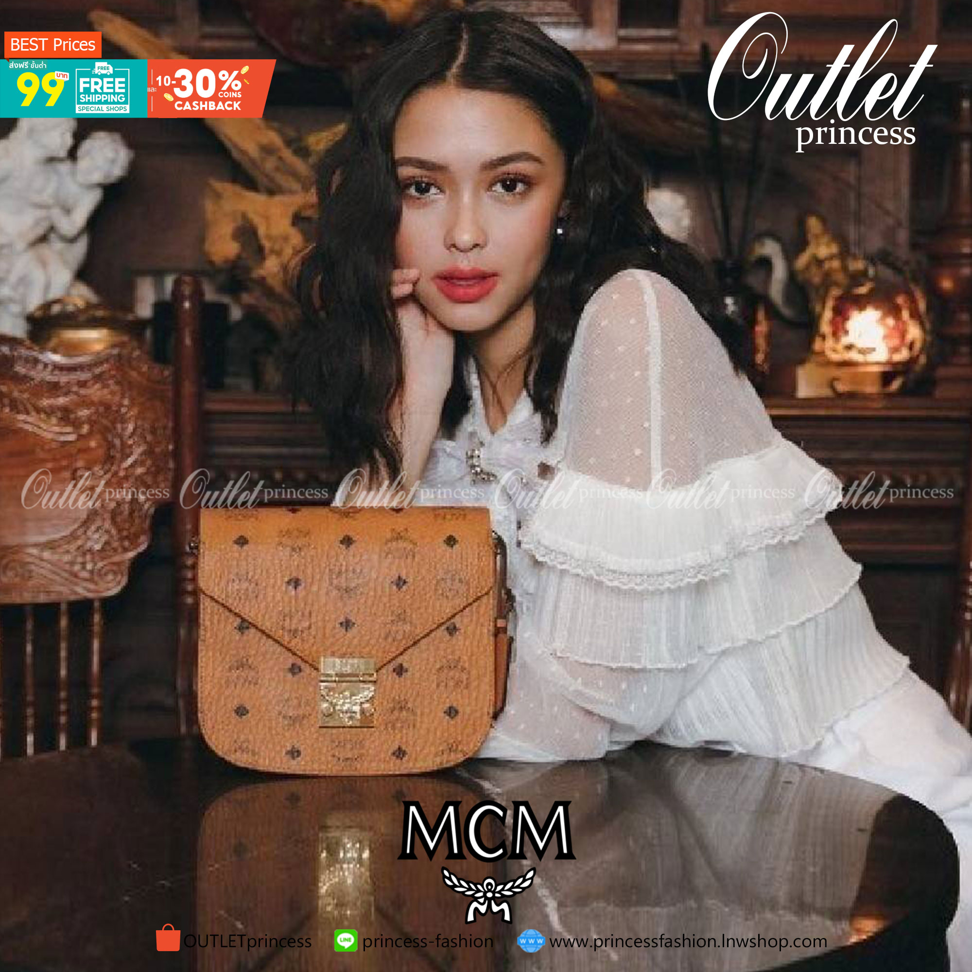 M.C.M PATRICIA SHOULDER BAG IN VISETOS กระเป๋าสะพายไหล่/ข้าง ดีไซน์ได้อย่างมีสไตล์ ดูมีสเน่ห์ด้วยทรงกระเป๋าที่โค้งบริเวณฐาน ให้ความรู้สึกนุ่มนวลมากขึ้น ใบนี้แมทช์ได้กับทุกลุค เท่ๆ casual หรูหรา หวานๆ ก็ทำให้โดดเด่นได้ด้วยไอเท็มนี้ วัสดุหนังแคนวาสคุณภาพดี 