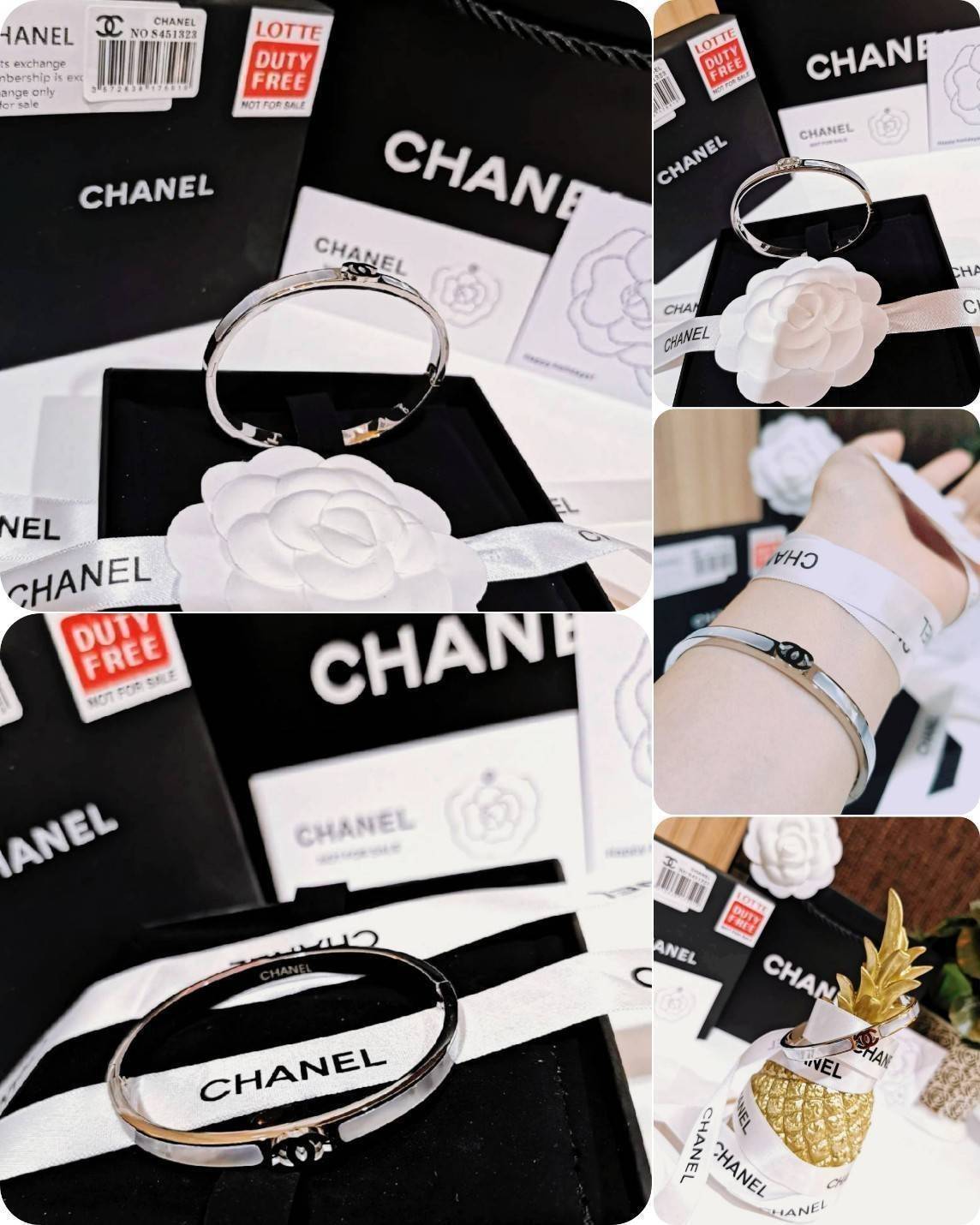 CHANEL BANGLE BRACELET VIP สุดเลอค่า ไอเท็มหายากชวนสะสมดีไซน์สวยคลาสสิคเลอค่า ไอเท็มแบบนี้นานๆจะหลุดมาให้ช้อปจะซื้อใช้เองหรือมอบเป็นของขวัญก็เลิศหรูดูดี สินค้ามาใน Original Package ไอเท็มหายากห้ามพลาดค่ะ!