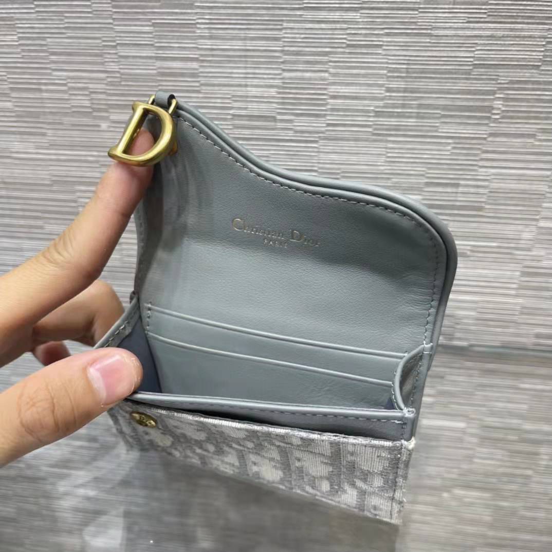 หนังแท้ DIOR SADDLE FLAP CARD HOLDER พร้อมส่งที่ไทย กระเป๋าใส่การ์ดงานหนังแท้และผ้าแจ็คการ์ด เกรดเทพออริจินอล ภาพสินค้าถ่ายจากงานขายจริง ใช้งานต่างประเทศได้