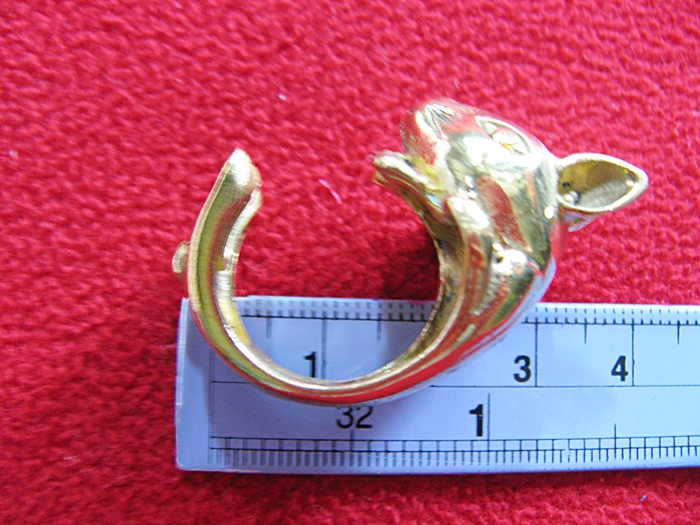 สินค้าจองค่ะ แหวนกระต่ายเนื้อทองเหลืองค่ะ