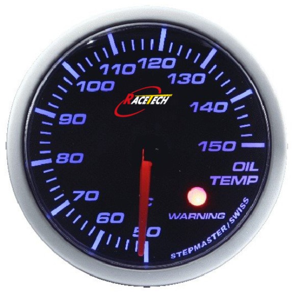เกจ์วัดอุณหภูมิน้ำมันเครื่อง หน้ามืด 60 mm Oiltemp