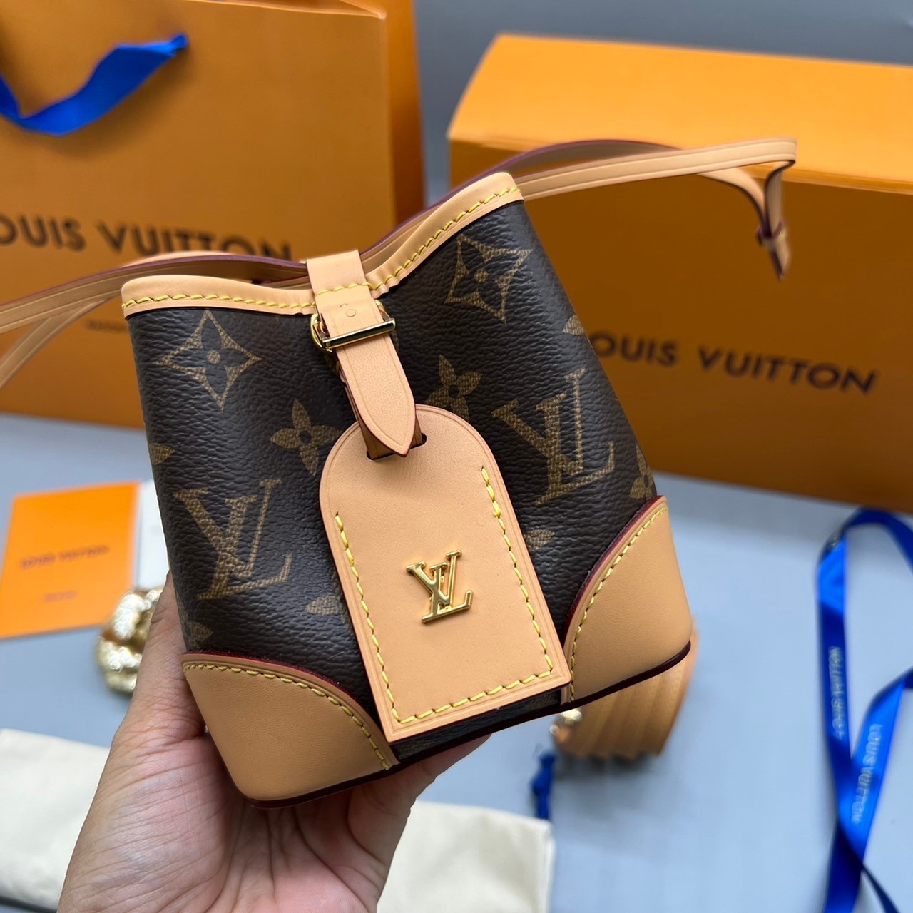 ORI Louis Vuitton Noe Purse Monogram Brown / LV NOE PURSE IN MONOGRAM เกรดออริจินอล สินค้าจริงตามรูป พร้อมส่งที่ไทย