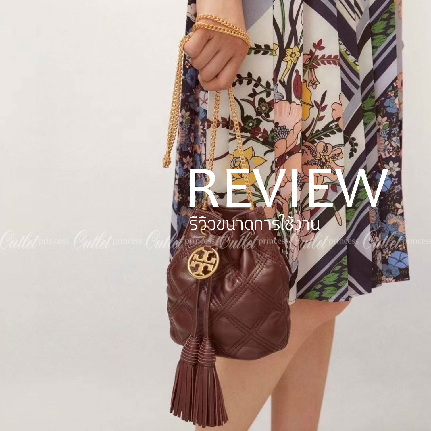 Tory Burch Fleming Soft Mini Bucket Bag กระเป๋าทรงขนมจีบขนาดมินิรุ่น Fleming ที่ตัดเย็บจากหนังแท้