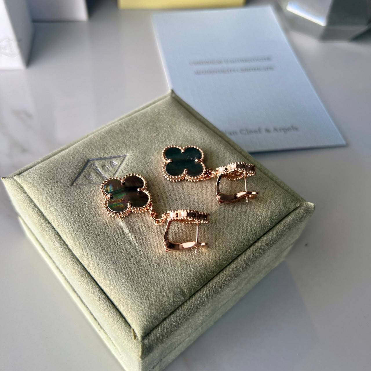 เกรดเทพ ORI | VAN CLEEF & ARPELS HOOP EARRINGS ต่างหูเงินแท้ แวนคลีฟ แอนด์ อาร์เปลส์ สวยเก๋ คุณภาพงานประกวด เอาใจสาวๆไปเลย