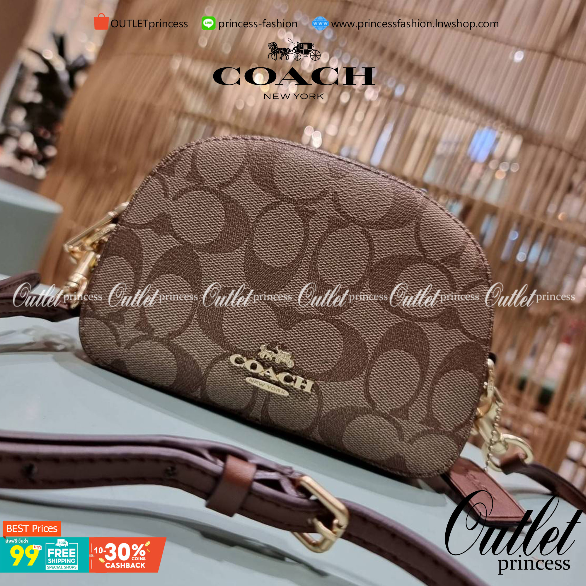 COACH 2628 MINI SERENA CROSSBODY IN SIGNATURE CANVAS ใหม่ที่สุด!! พร้อมส่งทุกสีเด็ด!! ย่อส่วนกระเป๋าสะพายคอลเลคชั่นยอดฮิต มินิเซเรนา ที่รับรองว่าน้องน่ารักม้ากกก!! ขนาดเล็กกุ๊งกิ๊ง แต่ดีเทลยิ่งใหญ่ วัสดุหนังแคนวาสเคลือบลาย เปิด-ปิดด้วยซิป สะดวกใช้ ภายในเป