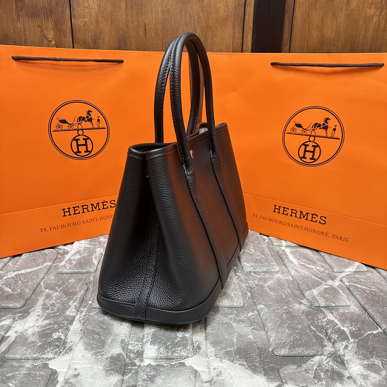 HERMES Garden Party 30 bag กระเป๋าทรงโท้ทแบรนด์หรู เอกลักษณ์ของความสง่างาม เกรดออริ สลับแท้ 1:1 ใช้งานต่างประเทศได้