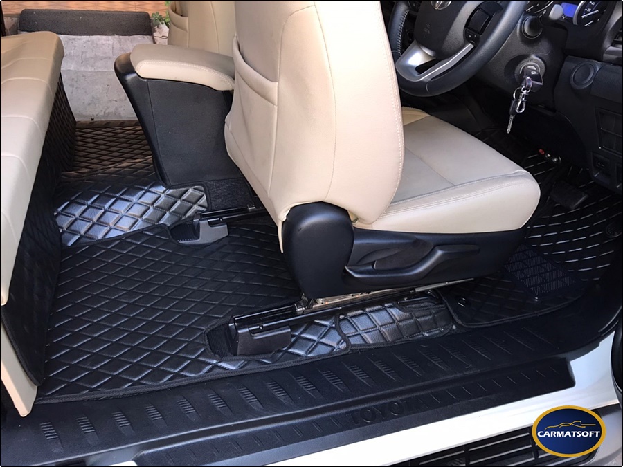 พรมปูพื้นรถยนต์ ISUZU D-MAX 4D 2020 ลายDIAMOND เต็มคัน