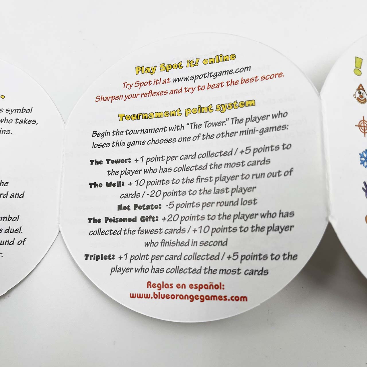 การ์ดเกมSpot it เกมจับคู่การ์ด