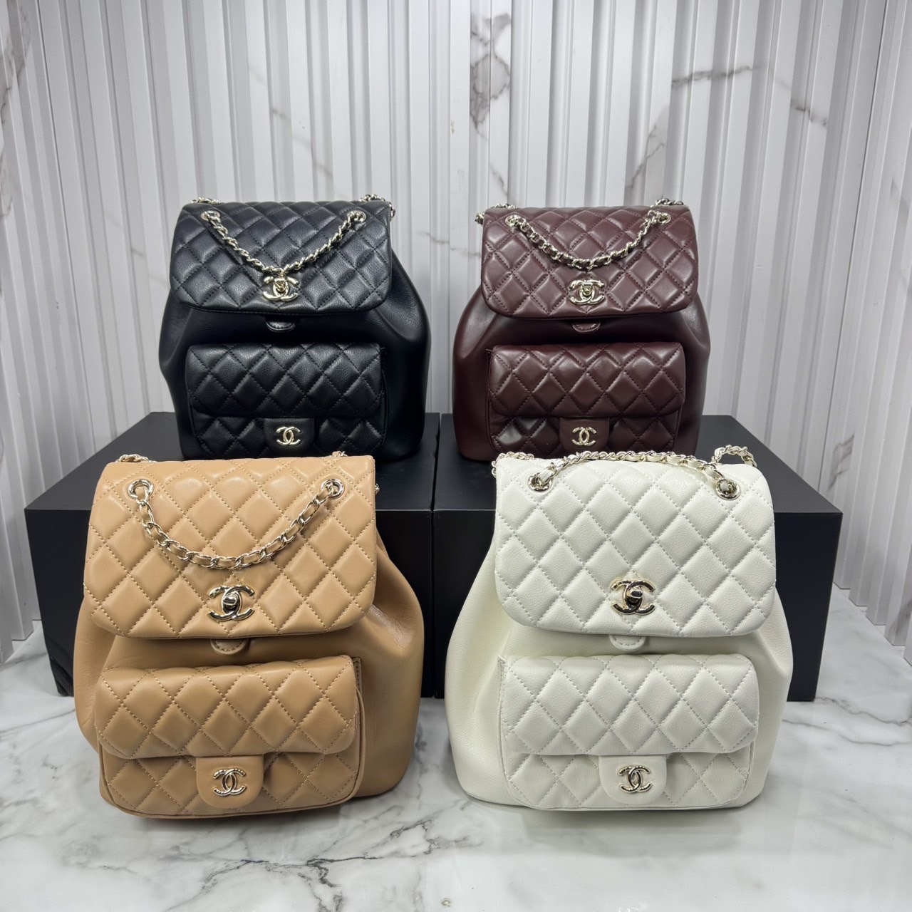 ORI หนังแท้ | Chanel Duma Backpack กระเป๋าเป้ไซส์มินิ น่ารักน่าใช้สุดๆ ไอเท็มยอดฮิต รูปทรงทันสมัย ดีเทลความสวยมากมาย