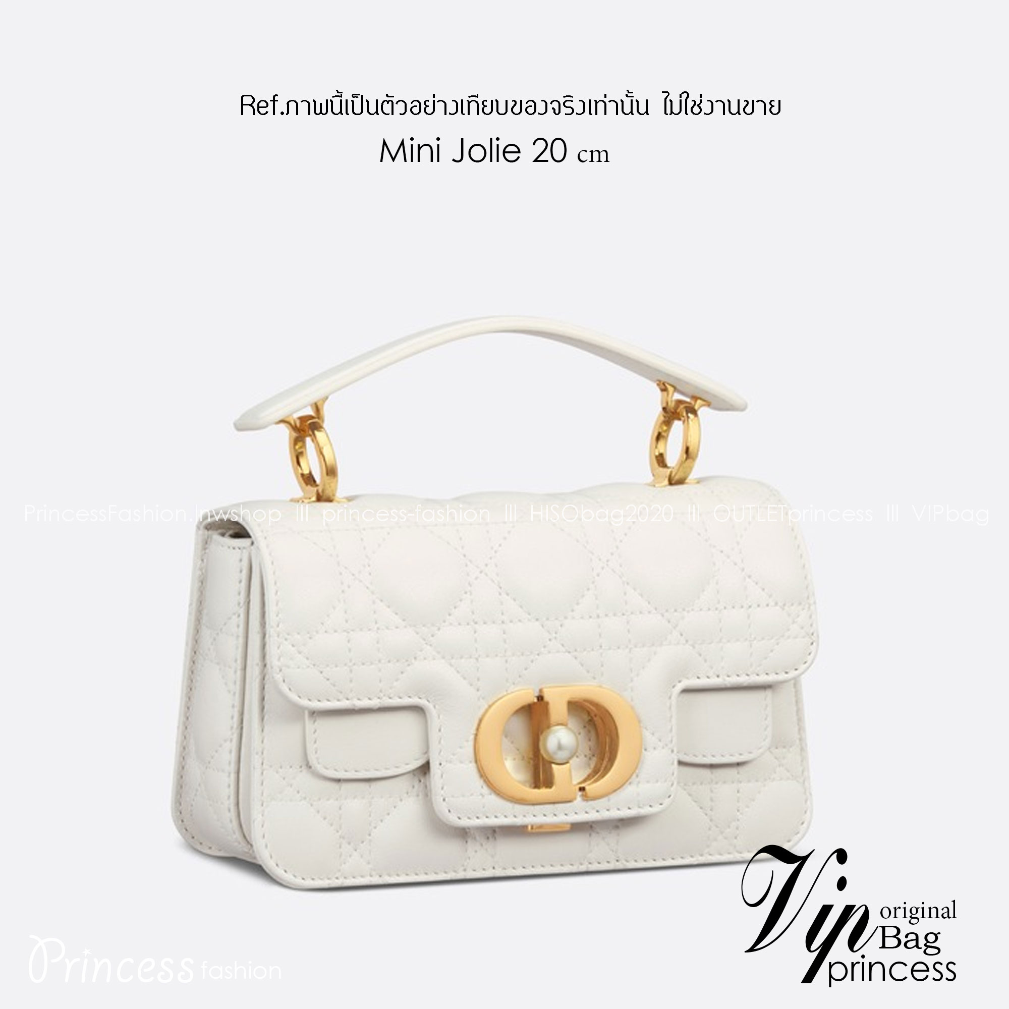 พร้อมส่ง 6 สี Mini Dior Jolie Top Handle Bag 20cm กระเป๋าสะพาย เกรดออริ สลับแท้ 1:1 ใช้ต่างประเทศได้