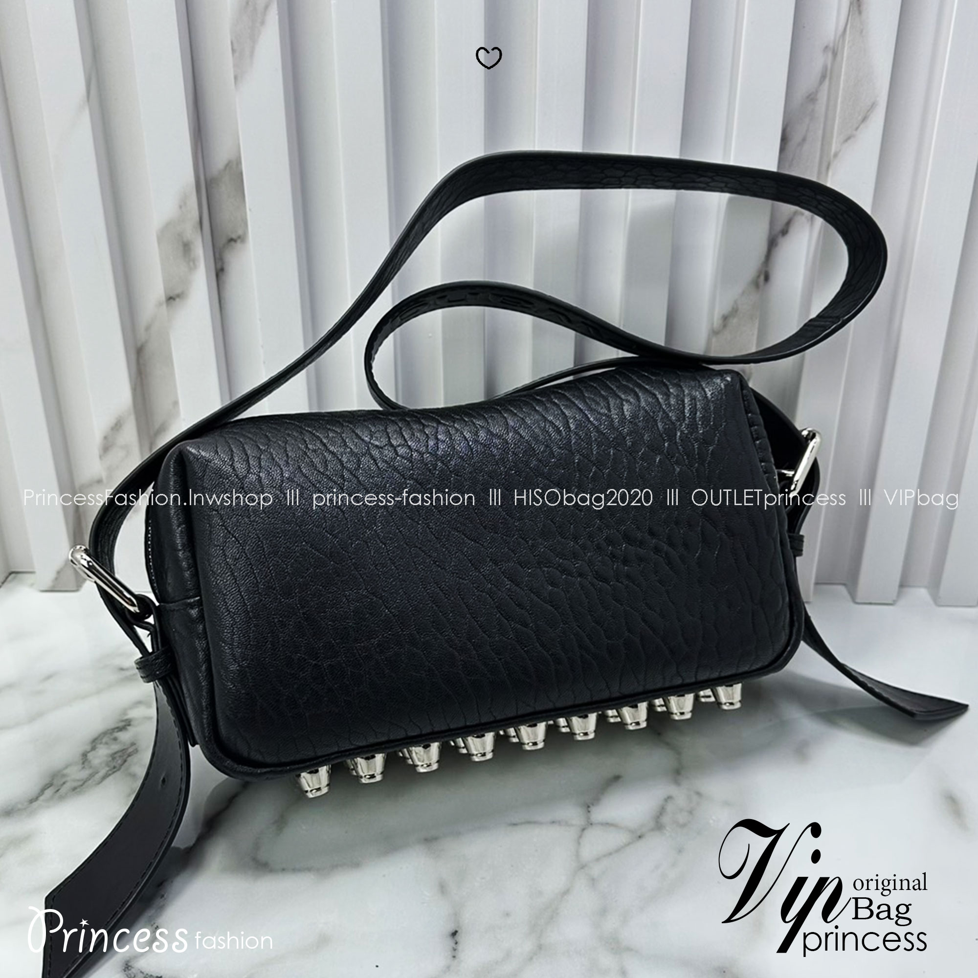 Alexander Wang Small Ricco Pebbled Bag / Ricco Bag กระเป๋าสุดเท่แฝงความหรูดูรวยต้องแบรนด์นี้เลยค่ะ งานหนังสวยดีไซส์ทันสมัย เกรดออริ 1:1