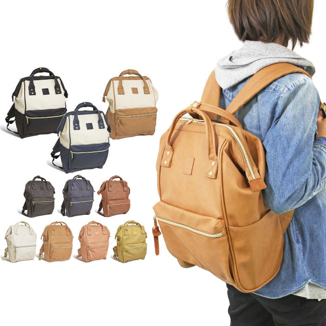 รุ่น คลาสสิก Anello Classic Polyurethane Leather Rucksack เป้อเนลโล ทำจาก PU Leather ทั้งใบ ดูแลทำความสะอาดง่าย น้ำหนักเบา สวยน่ารักดูดีค่ะ รุ่นนี้เป็นขนาดคลาสสิก (regular) สายสะพายแข็งแรง ด้านในบุผ้าอย่างดีค่ะ ด้านหลังและสายสะพายมีฟองน้ำช่วยซับพอร์ตไม่เจ