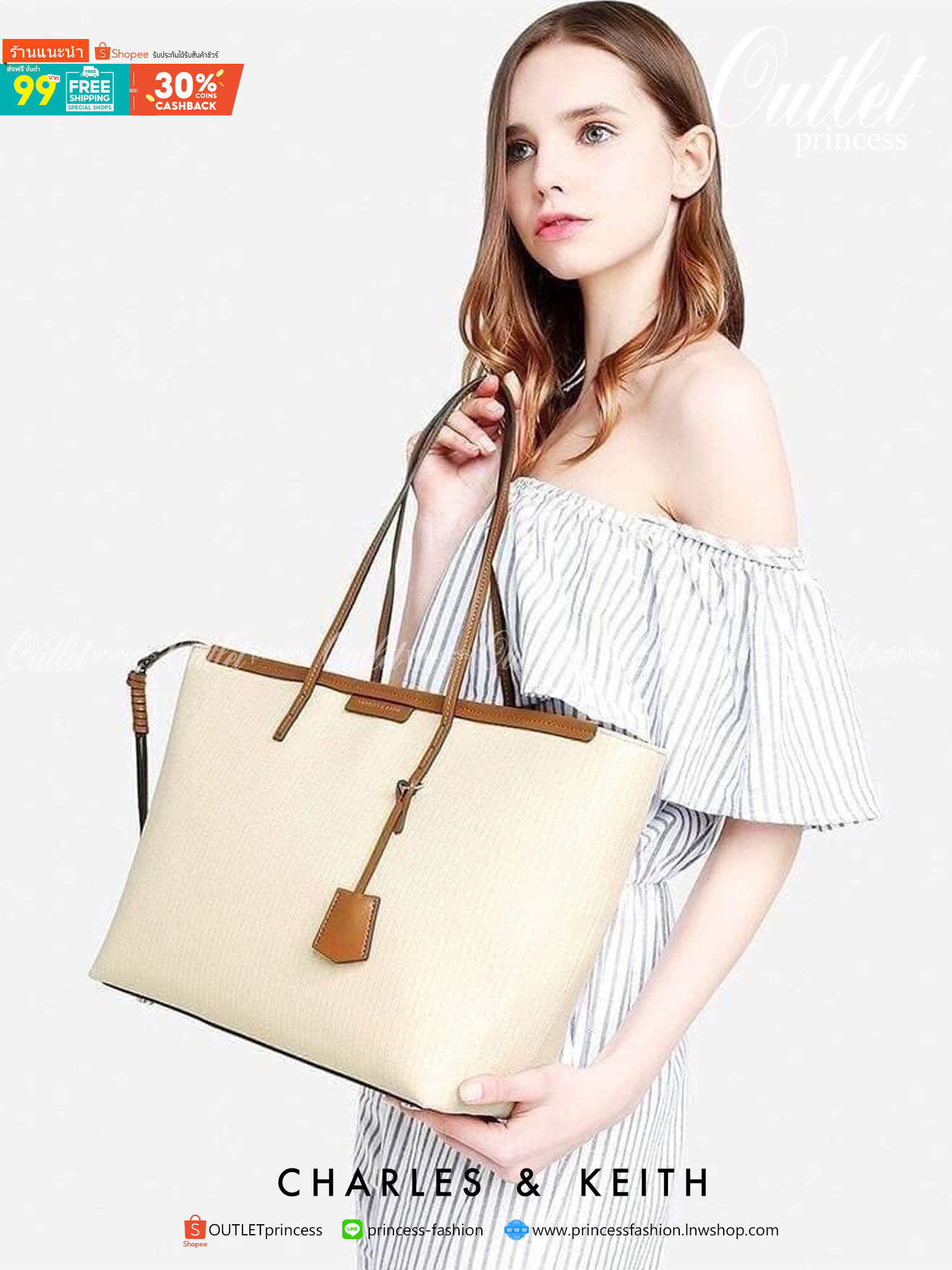 Charles & Keith Black Textured Tote Bag ฮอตฮิตตลอดกาลสำหรับรุ่นนี้ รุ่นยอดนิยม!! มากี่รอบกี่รอบก็ขายดี ใครไม่มีรุ่นนี้ติดตู้ไว้ถือว่าเชยมาก(!!) กระเป๋าสะพายทรง Shopping bag ใบใหญ่จุของได้ใจ น้ำหนักเบา โดดเด่นด้วย Textured วัสดุสานรอบใบ ตัดขอบหนัง สวยอยู่ท