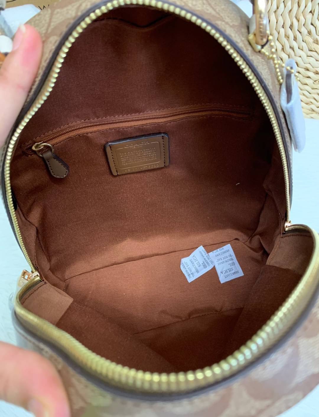 COACH Jordyn Backpack With Signature Canvas ((76622))