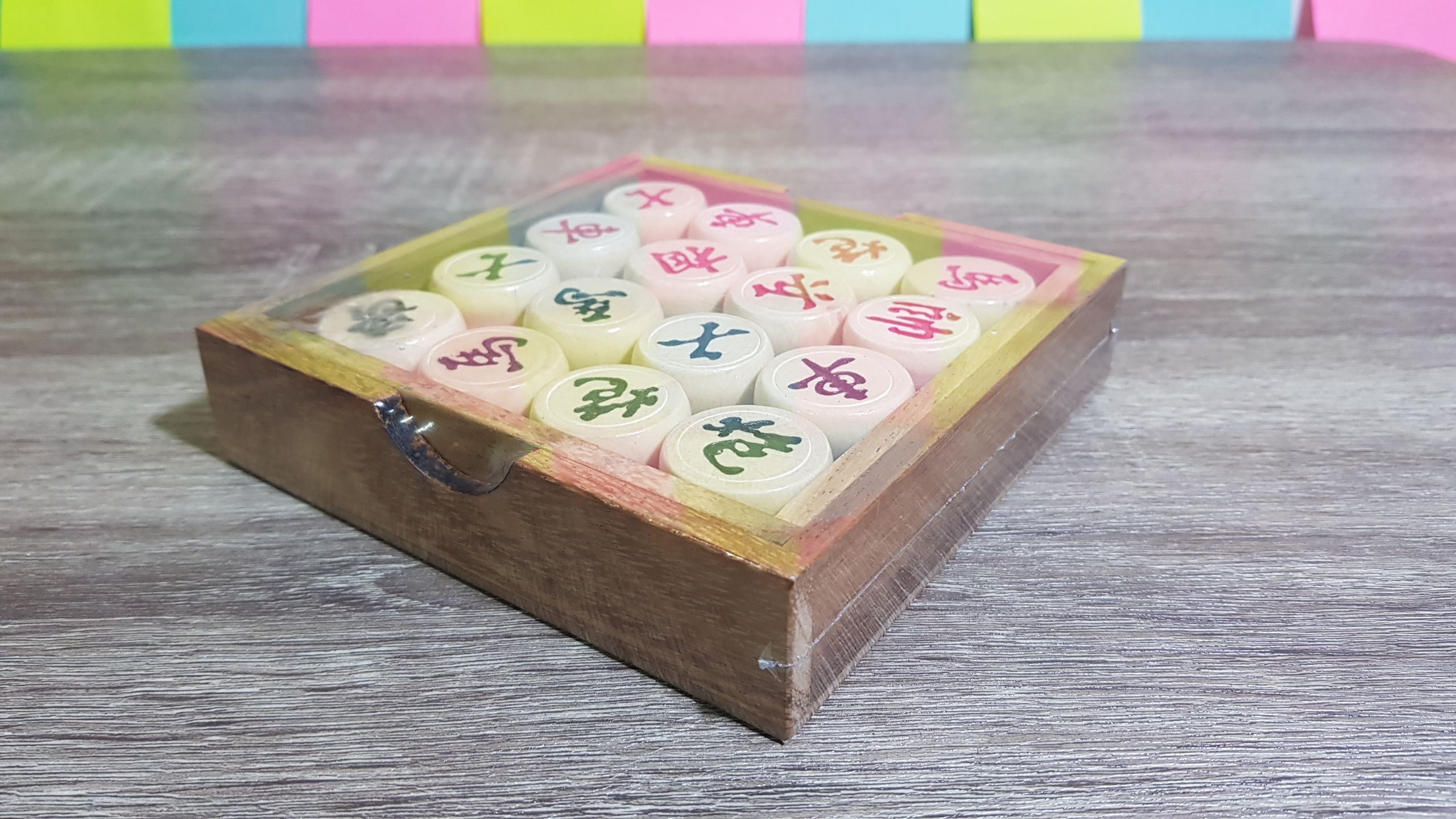 หมากรุกจีนไม้พร้อมกระดานกระดาษ