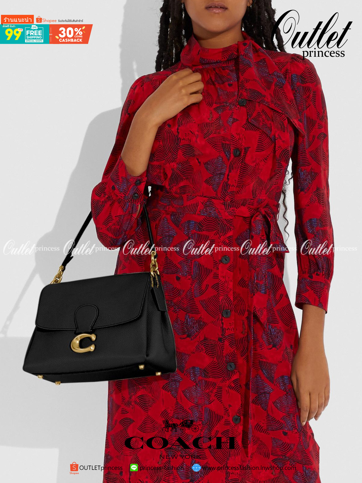 COACH Coated Canvas Signature May Shoulder Bag พร้อมส่งที่ไทย คัดงานคุณภาพ จัดเต็มมาให้ต่อนรับปีใหม่นี้ค่าา ✔️กระเป๋าหิ้ว//คล้องไหล่//สะพายข้างได้ ใบใหญ่ สุดคุ้ม! ✔️หนังแท้ชั้นดีที่สุด หนังหนานิ่ม รู้สึกได้ตอนสัมผัสค่ะ สวยมากๆ ✔️ด้านห