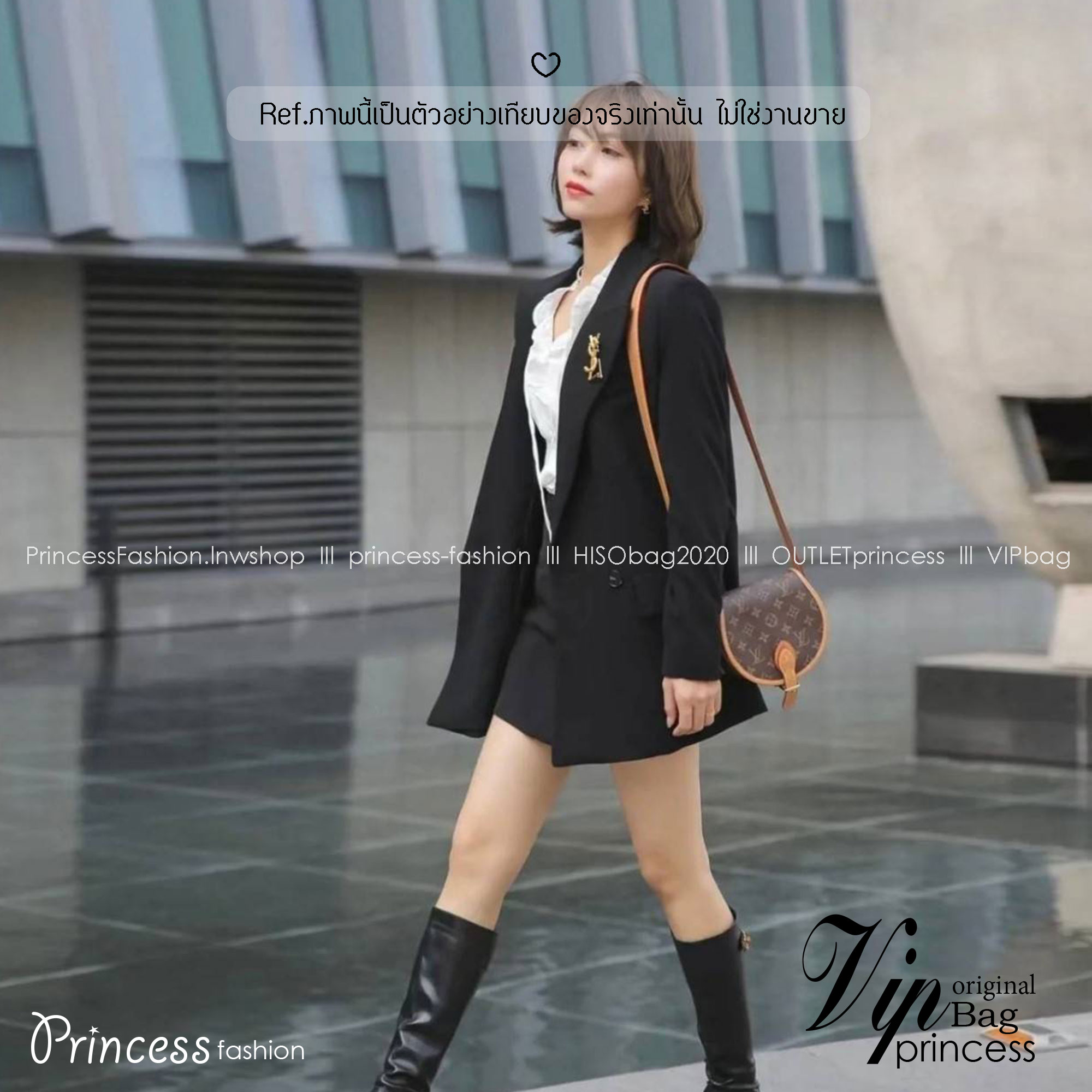 LV Tambourine Monogram Crossbody Bag กระเป๋าสะพายทรงสวย ดีไซน์คลาสสิควินเทจ งานหนังแคนวาสตัดสลับหนัง สายสะพายในตัวปรับได้ ถือเป็น clutch ออกงานก็ได้ ดูแพงมากๆ