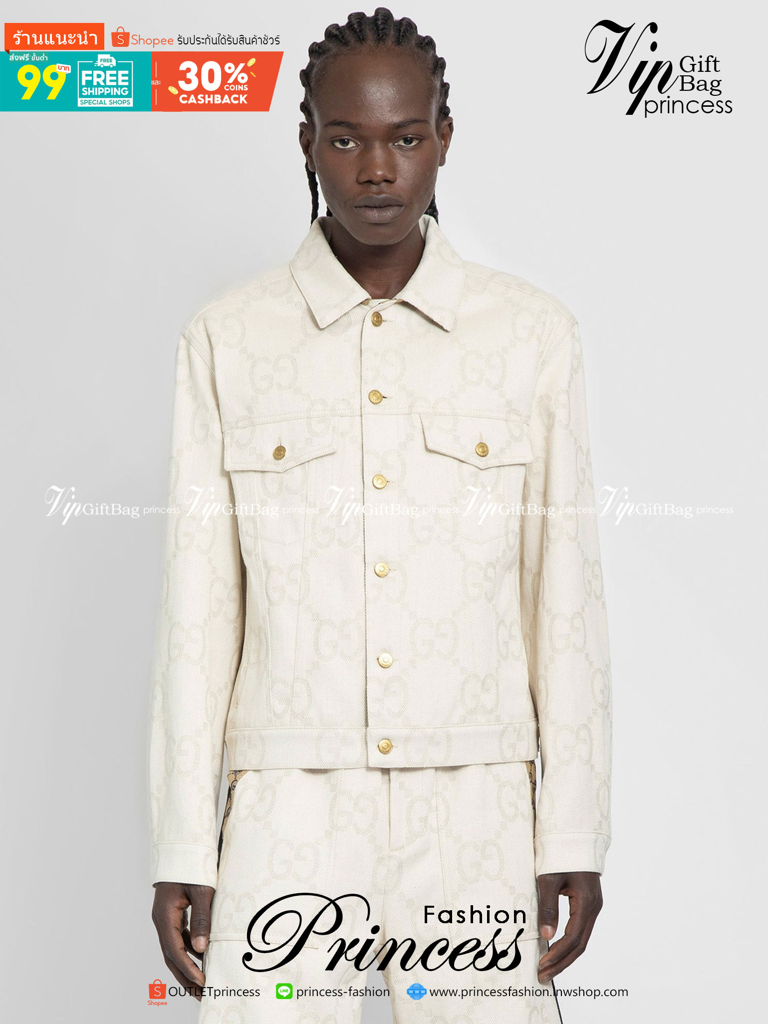 Gucci Maxi GG denim jacket / Gucci jacket Denim เกรดออริจินอล มีป้ายแท็กที่คอเสื้อ ใส่ได้ทั้งผู้หญิงผู้ชาย พร้อมส่งที่ไทย ภาพสินค้าถ่ายจากงานขายจริง ใช้งานต่างประเทศได้