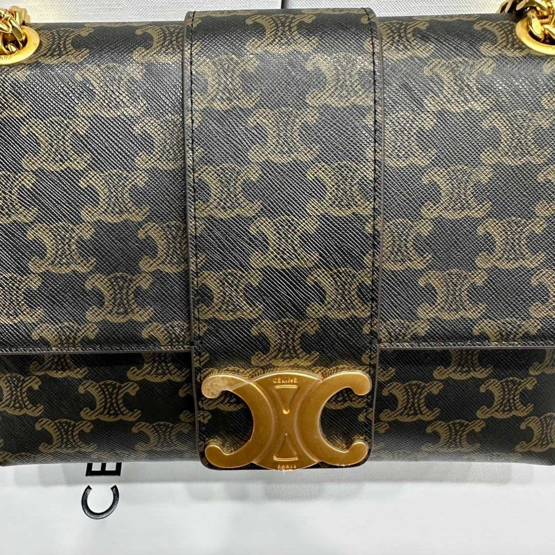 CELINE MEDIUM VICTOIRE BAG IN TRIOMPHE CANVAS 3 สี พร้อมส่ง เกรดออริจินอล สลับแท้ ใช้งานต่างประเทศได้ งานสวยตามรูป ภาพถ่ายจากงานขายจริง