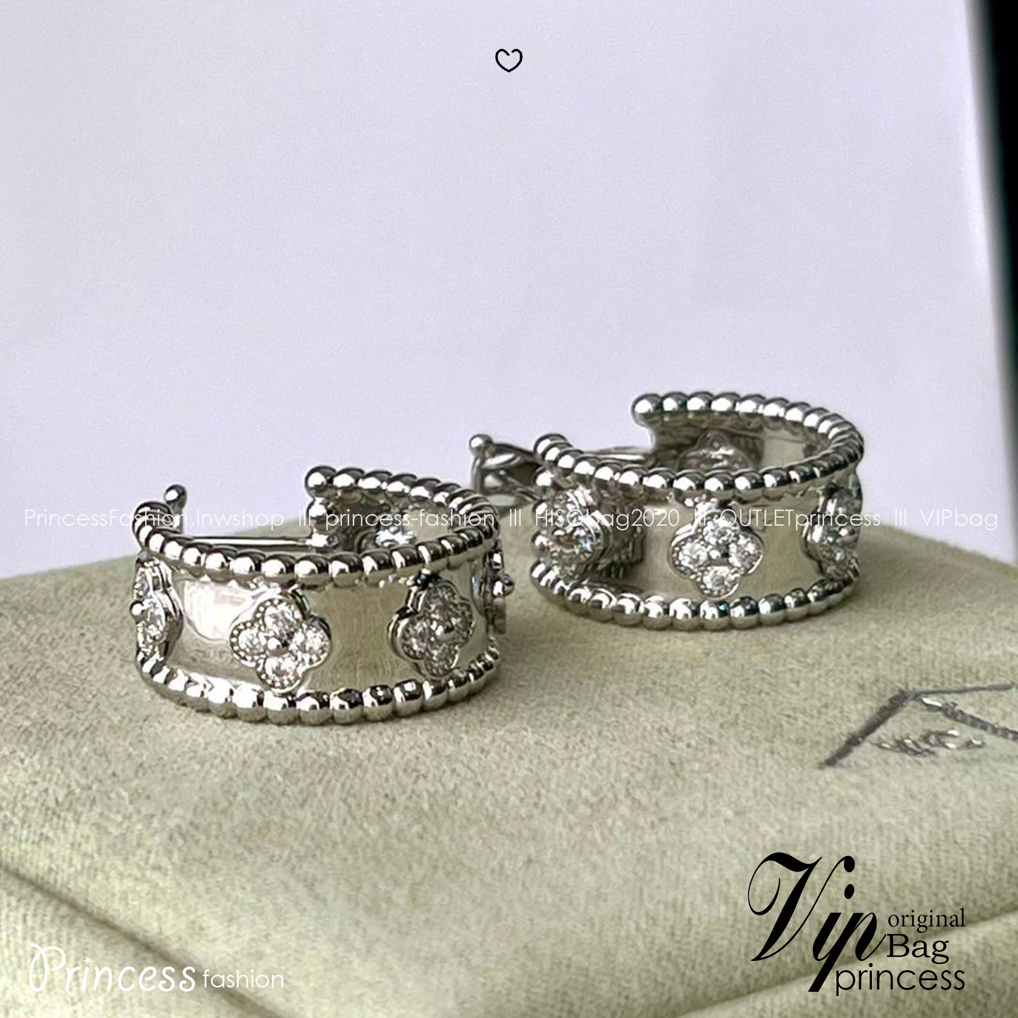 เกรดเทพ ORI | VAN CLEEF & ARPELS HOOP EARRINGS ต่างหูเงินแท้ แวนคลีฟ แอนด์ อาร์เปลส์ สวยเก๋ คุณภาพงานประกวด เอาใจสาวๆไปเลย