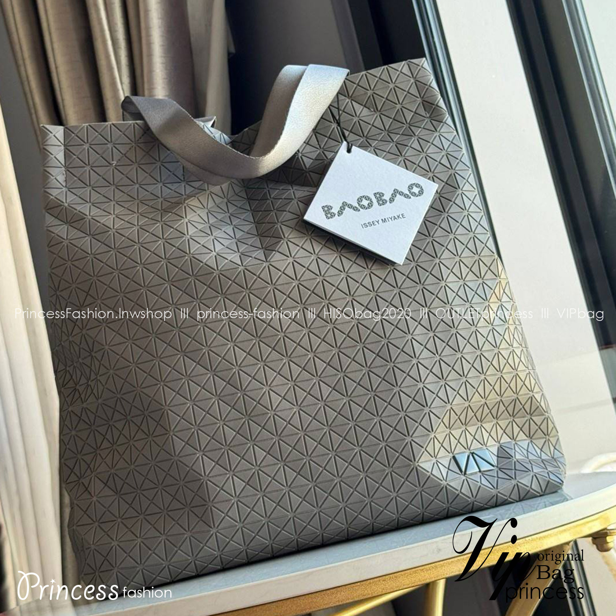 พร้อมส่ง 5 สี Baobao Issey Miyake Cart S geometric tote bag กระเป๋าถือทรงโท้ทลายเรขาคณิต 🧡 เกรดออริจินอล 1:1 สลับแท้ ใช้งานต่างประเทศได้