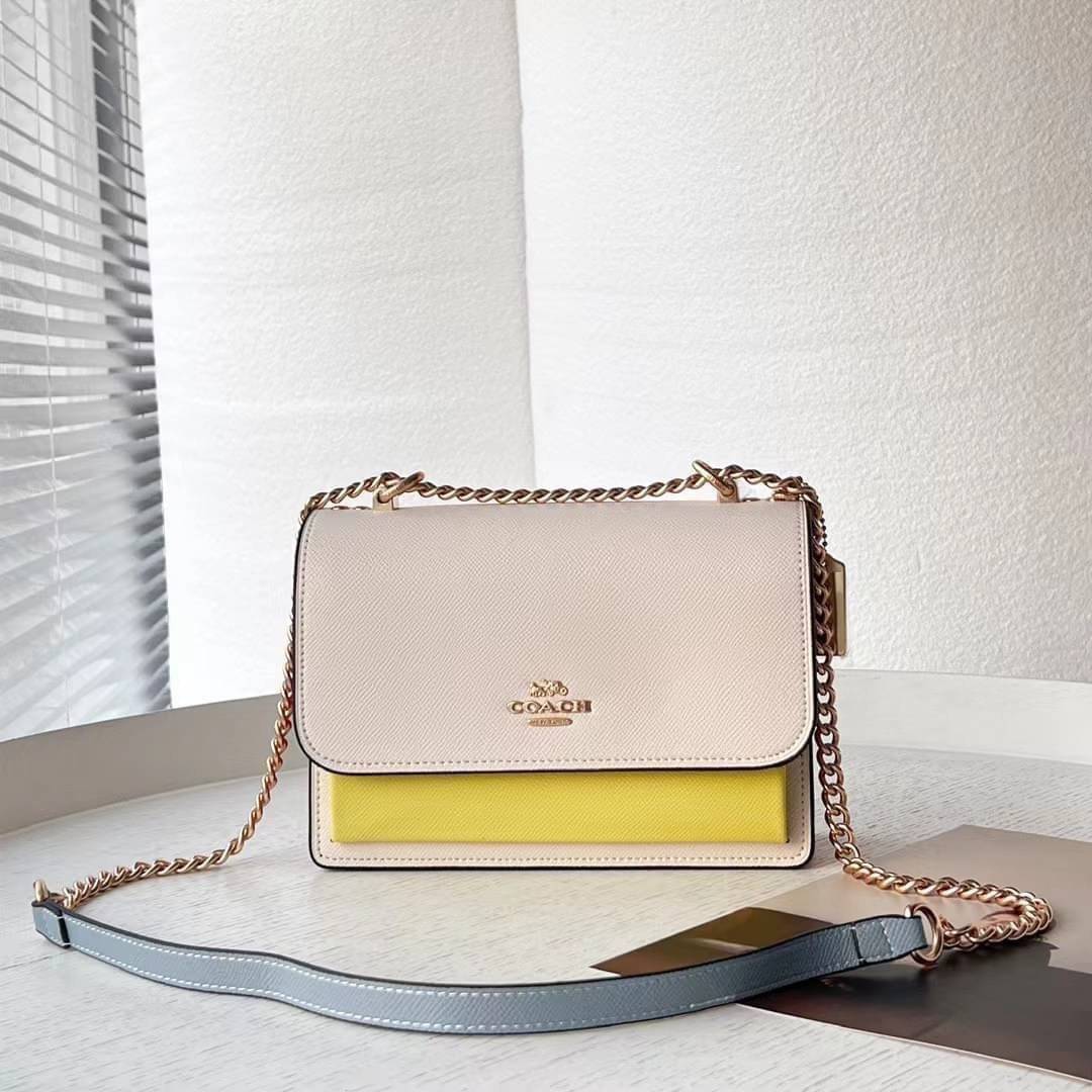 COACH KLARE CROSSBODY IN COLORBLOCK (COACH C8630) GOLD/CHALK MULTI พร้อมส่งที่ไทย